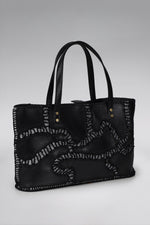 Load image into Gallery viewer, Large Patchy Leather Shopper Tote