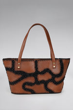 Load image into Gallery viewer, Medium Patchy Leather Tote