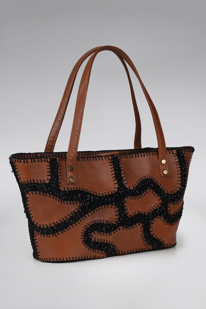 Medium Patchy Leather Tote