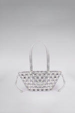 Load image into Gallery viewer, Small Weave Crescent Beach Bag