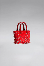 Load image into Gallery viewer, Small Diamond Velvet Pop Tote