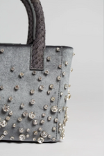 Load image into Gallery viewer, Small Diamond Velvet Pop Tote