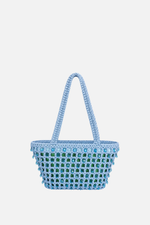 Load image into Gallery viewer, Zoya Crochet Crystal Beach Bag