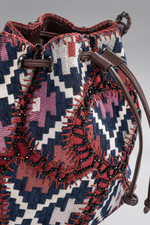 Load image into Gallery viewer, Large Patchy Carpet Bucket Bag