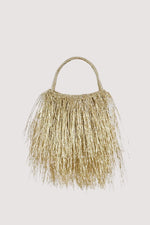 Load image into Gallery viewer, Shaggy Fringe Metallic Bag
