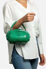 Load image into Gallery viewer, Mini Snakeskin Lady Tote
