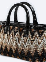 Load image into Gallery viewer, Small Ziggy Patent Leather Flap Tote