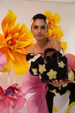 Load image into Gallery viewer, Small Flora Crystal Patent Leather Pop Tote