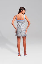 Load image into Gallery viewer, Dala Sequin Blue Dress