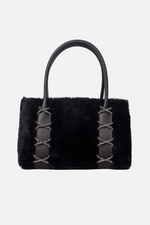 Load image into Gallery viewer, Large Kriss Faux Fur Wedge Tote