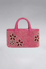 Load image into Gallery viewer, Small Flora Patent Flap Tote