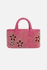 Load image into Gallery viewer, Small Flora Patent Flap Tote