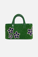 Load image into Gallery viewer, Flora Crystal Patent Leather Flap Tote