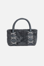 Load image into Gallery viewer, Small Faux Fur Kriss Wedge Tote