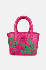 Load image into Gallery viewer, Medium Flower Power Snakeskin Pop Tote