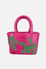 Load image into Gallery viewer, Medium Flower Power Snakeskin Pop Tote