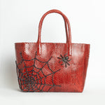 Load image into Gallery viewer, Large Itsy Bitsy Snakeskin Pop Tote