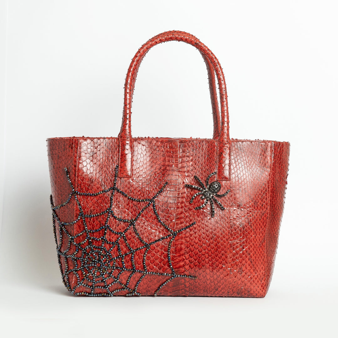 Large Itsy Bitsy Snakeskin Pop Tote