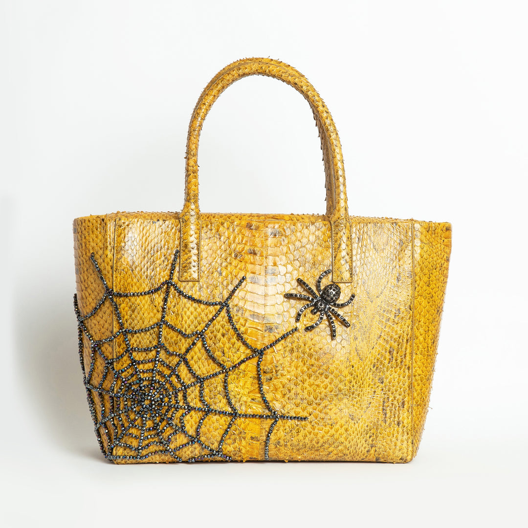 Large Itsy Bitsy Snakeskin Pop Tote