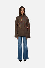 Load image into Gallery viewer, Shika Sequin Wool Hoodie