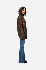 Load image into Gallery viewer, Shika Sequin Wool Hoodie