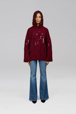 Load image into Gallery viewer, Shika Sequin Wool Hoodie