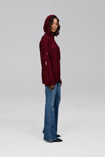 Load image into Gallery viewer, Shika Sequin Wool Hoodie