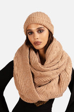 Load image into Gallery viewer, Danda Crystal Knit Scarf and Beanie