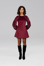 Load image into Gallery viewer, Ami Velvet Mini Dress