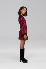 Load image into Gallery viewer, Ami Velvet Mini Dress
