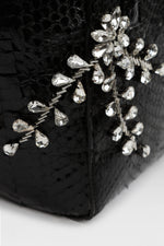 Load image into Gallery viewer, Diamond Flower Power Snakeskin Pop Tote