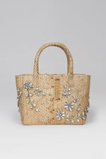 Load image into Gallery viewer, Diamond Flower Power Snakeskin Pop Tote