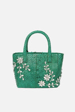 Load image into Gallery viewer, Diamond Flower Power Snakeskin Pop Tote