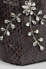 Load image into Gallery viewer, Diamond Flower Power Snakeskin Pop Tote