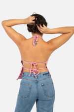 Load image into Gallery viewer, Naomi Pink Flower Top
