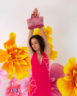 Load image into Gallery viewer, Small Flora Patent Flap Tote