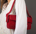 Load image into Gallery viewer, Lori Crystal Patent Leather Evening Shoulder Bag