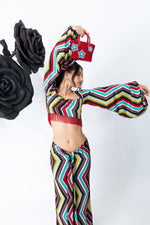 Load image into Gallery viewer, Small Flora Crystal Patent Leather Pop Tote