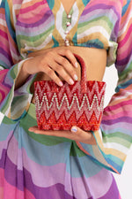 Load image into Gallery viewer, Small Ziggy Snakeskin Pop Tote