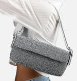 Load image into Gallery viewer, Lori Crystal Patent Leather Evening Shoulder Bag