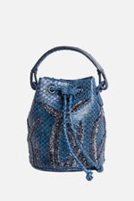Load image into Gallery viewer, Small Snakeskin Bucket Bag