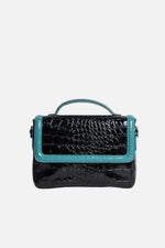 Load image into Gallery viewer, Colorblock Patent Lori Messenger Bag