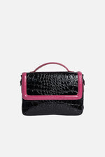 Load image into Gallery viewer, Colorblock Patent Lori Messenger Bag