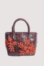 Load image into Gallery viewer, Medium Flower Power Snakeskin Pop Tote