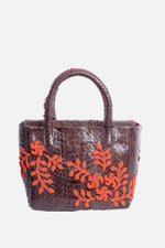 Load image into Gallery viewer, Medium Flower Power Snakeskin Pop Tote