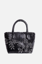 Load image into Gallery viewer, Medium Flower Power Snakeskin Pop Tote