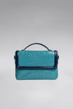 Load image into Gallery viewer, Colorblock Patent Lori Messenger Bag