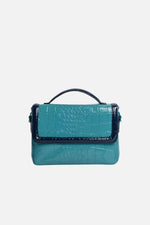 Load image into Gallery viewer, Colorblock Patent Lori Messenger Bag
