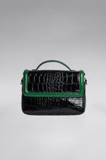 Load image into Gallery viewer, Colorblock Patent Lori Messenger Bag