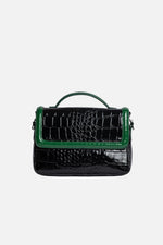 Load image into Gallery viewer, Colorblock Patent Lori Messenger Bag